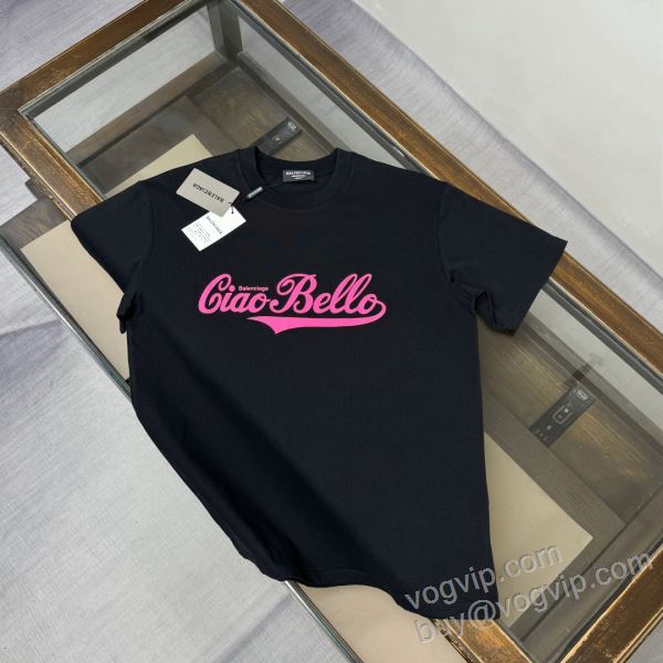 人気商品登場 バレンシアガ BALENCIAGAスーパーコピー NXZBAL130 半袖Tシャツ 2色可選 2026爆買い定番人気