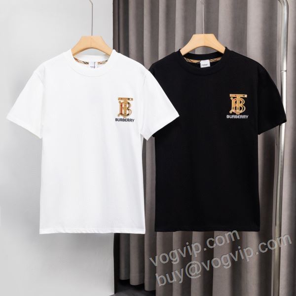 豊富なサイズ バーバリー ブランド 偽物 通販 2026新作入荷人気 NXZBU005 半袖Tシャツ 2色可選