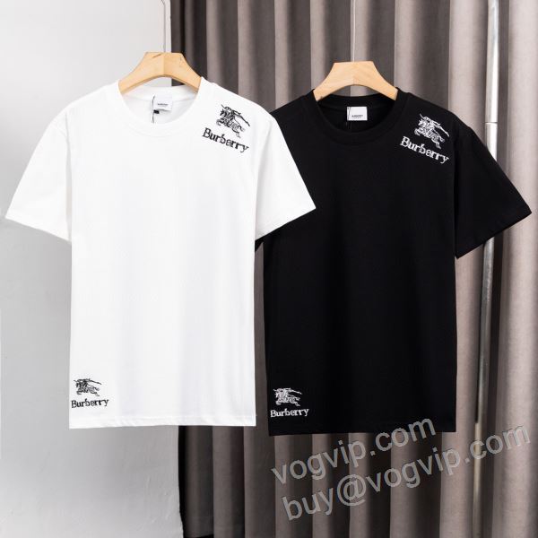 高品質 人気 バーバリー コピーブランド NXZBU007 半袖Tシャツ 2色可選 2026新作入荷人気