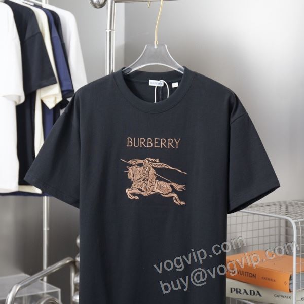 着心地抜群 バーバリー BURBERRYスーパーコピー 2026限定セール本物保証 NXZBU013 半袖Tシャツ 3色可選