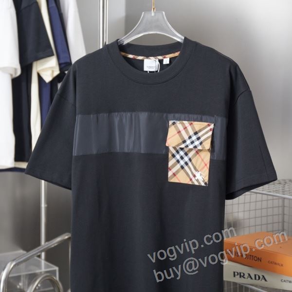 バーバリー 2026限定セール本物保証 NXZBU016 半袖Tシャツ 2色可選 BURBERRYブランド 偽物 通販 選べる極上