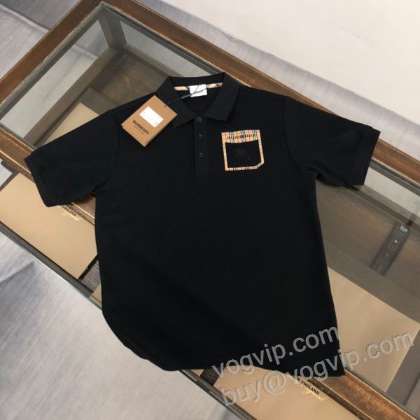 2026期限限定！ バーバリー 偽物ブランド NXZBU030 超激得品質保証 半袖ポロシャツ 2色可選