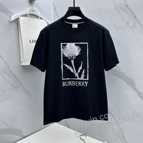 バーバリー 2026品質保証高品質 NXZBU036 半袖Tシャツ 2色可選 人気雑誌掲載 BURBERRYコピー