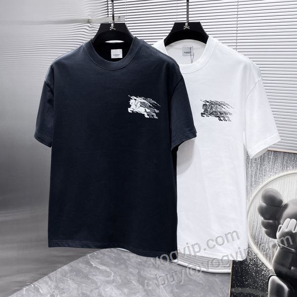 大人の個性を。バーバリー BURBERRYスーパーコピー 激安 NXZBU039 半袖Tシャツ 2色可選 2026驚きの破格値安い