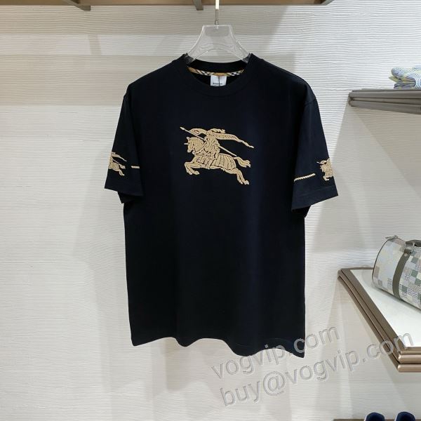 バーバリー 2026驚きの破格値安い NXZBU040 半袖Tシャツ 2色可選 BURBERRYコピーブランド モデル大絶賛?