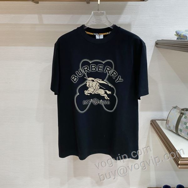 高品質 バーバリー BURBERRY偽物ブランド 2026激安大特価格安 NXZBU041 半袖Tシャツ 2色可選