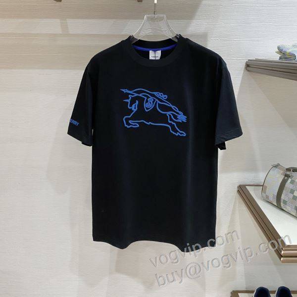 バーバリー BURBERRY 2026格安通販 NXZBU045 半袖Tシャツ ランキング商品 2色可選 業界高品質スーパーコピー