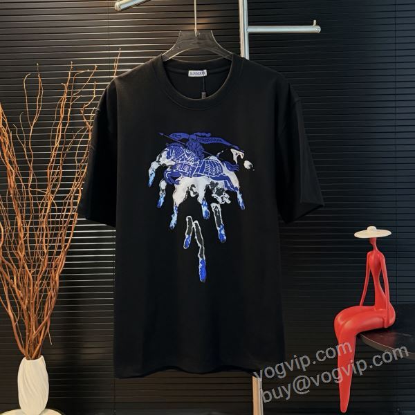 モデル大絶賛? バーバリーブランド 偽物 通販 2026新作品 NXZBU071 半袖Tシャツ 2色可選
