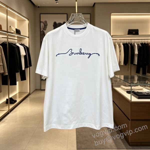 バーバリー 2026春夏季超人気 NXZBU078 半袖Tシャツ 2色可選 BURBERRYブランドコピー 高評価の人気品
