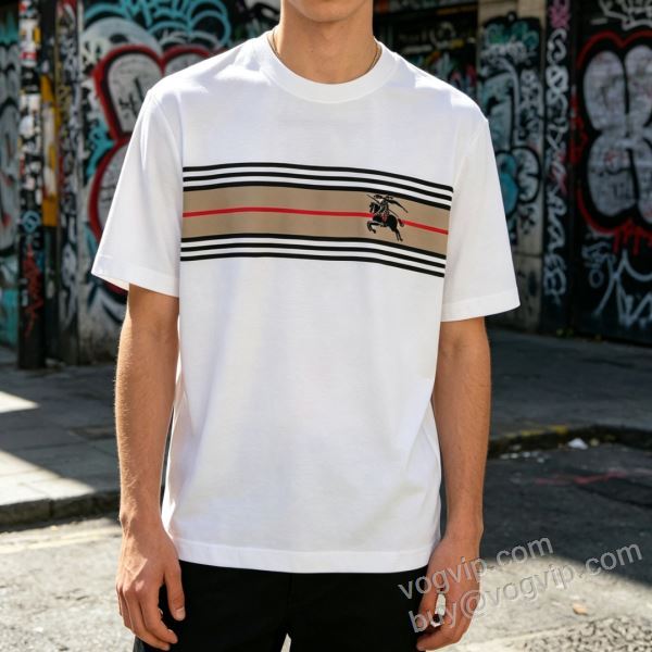 2026最新入荷 バーバリー BURBERRYコピー NXZBU080 半袖Tシャツ 2色可選 肌触りの気持ちい?
