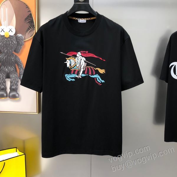 BURBERRYブランド 偽物 通販 2026最新入荷 NXZBU082 バーバリー 半袖Tシャツ 2色可選 肌触りのいい