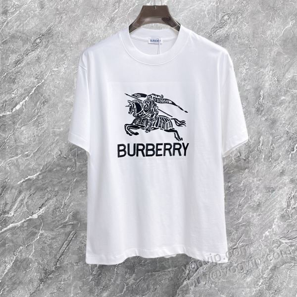 2026お買い得セール バーバリー BURBERRYブランドコピー 大人キレイに仕立てる NXZBU088 半袖Tシャツ 2色可選