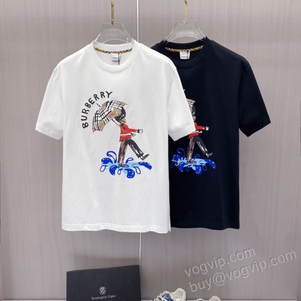 強い魅力を感じる一枚 バーバリー BURBERRY NXZBU090 半袖Tシャツ 2色可選 ブランドコピー代引き専門店 2026お買い得セール
