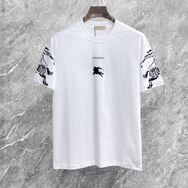 バーバリーブランドスーパーコピー 激安専門店 2026爆買い豊富な NXZBU091 半袖Tシャツ 2色可選 特別人気感謝SALE