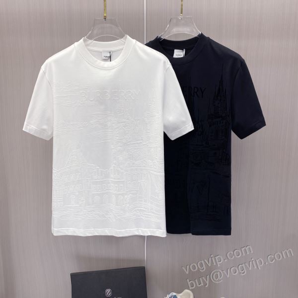 人気 ランキング バーバリーコピーブランド NXZBU101 半袖Tシャツ 2色可選 2026超人気新品