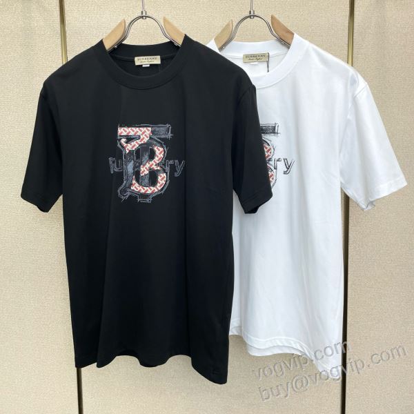 バーバリー お洒落に魅せる BURBERRYコピー ブランド NXZBU109 半袖Tシャツ 2色可選 2026激安大特価本物保証