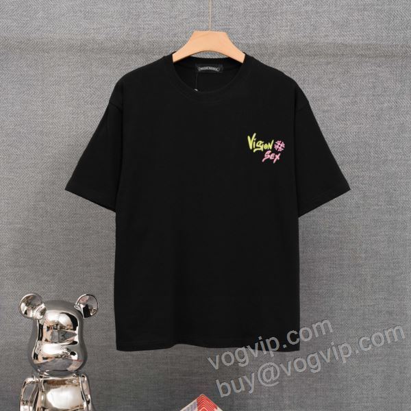 クロムハーツ CHROME HEARTSブランドコピー NXZCHR012 高評価の人気品 半袖Tシャツ 2色可選 2026春夏