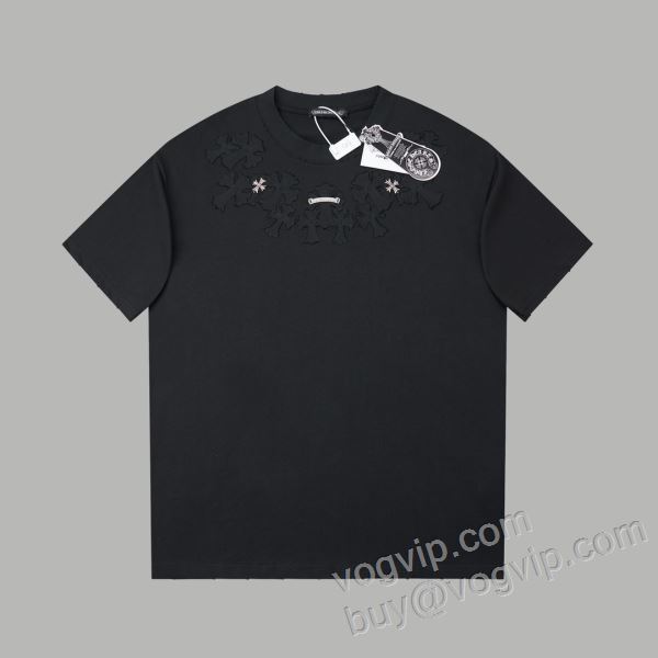 2026HOT豊富な クロムハーツ CHROME HEARTSコピー NXZCHR014 肌触りの気持ちい? 半袖Tシャツ 2色可選