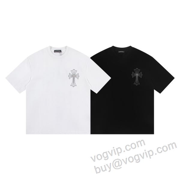 個性派 クロムハーツ CHROME HEARTS NXZCHR023 半袖Tシャツ 2色可選 VOGブランドスーパーコピー 2026お得人気セール
