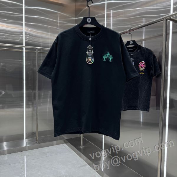 2026お気に入り クロムハーツ CHROME HEARTS NXZCHR034 高級感ある 半袖Tシャツ 3色可選 最大級ブランドコピー通販優良店