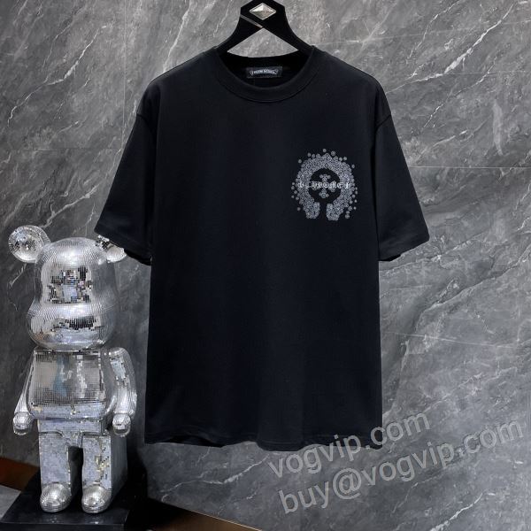 2026爆買い定番人気 クロムハーツ 偽物ブランド NXZCHR042 売れ筋のいい 半袖Tシャツ 3色可選