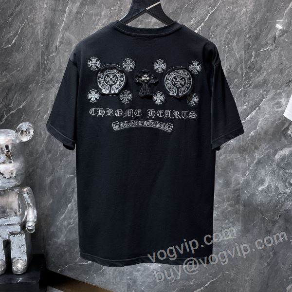 半袖Tシャツ クロムハーツ ブランドスーパーコピー 2026爆買い定番人気 NXZCHR044 2色可選 スタイリッシュな印象
