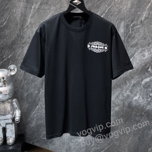 クロムハーツ ブランドコピー 2026爆買い新作 NXZCHR045 半袖Tシャツ 2色可選 オリジナル