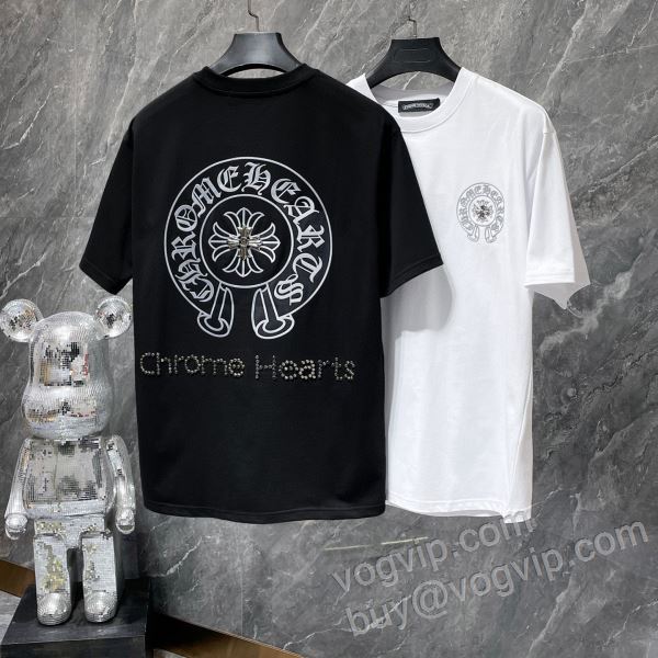 半袖Tシャツ クロムハーツ CHROME HEARTSコピー 2026爆買い新作 NXZCHR048 2色可選 存在感のある