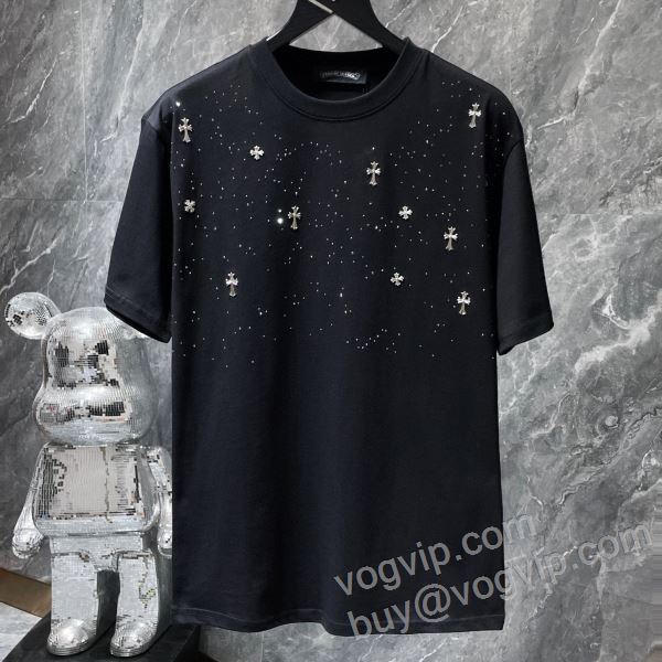 コスパ最高のプライス クロムハーツ CHROME HEARTSスーパーコピー 激安 NXZCHR051 半袖Tシャツ 3色可選 2026超激得高品質