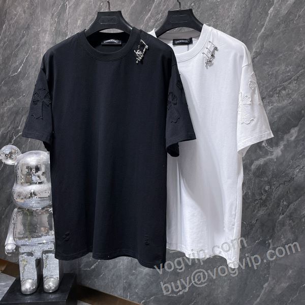 2026超人気新品 クロムハーツ CHROME HEARTSスーパーコピー 追跡あり☆入手困難!! NXZCHR054 半袖Tシャツ 2色可選