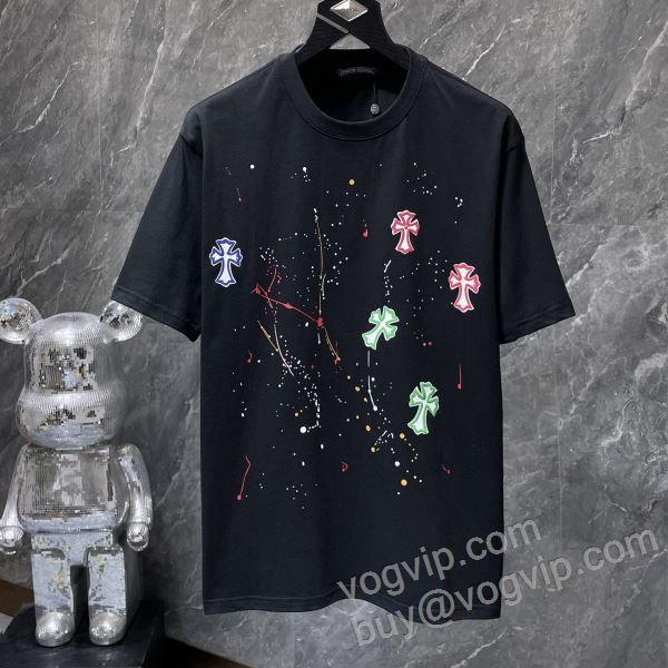 2年以上連続１位獲得 クロムハーツ 半袖Tシャツ CHROME HEARTSブランドスーパーコピー 2026超人気新品 NXZCHR055 2色可選