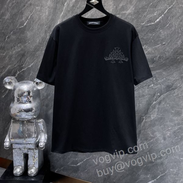実用性に溢れるアイテム クロムハーツ ブランド 偽物 通販 NXZCHR061 半袖Tシャツ 2色可選 2026高級品 通販