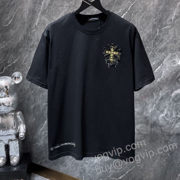 2026割引セール クロムハーツ スーパーコピー NXZCHR065 半袖Tシャツ 2色可選 芸能人に愛用者続出