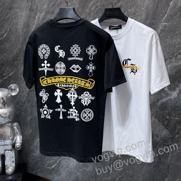 クロムハーツ 2026割引セール NXZCHR068 CHROME HEARTSブランドコピー 半袖Tシャツ 2色可選 一番人気の新作はこれ