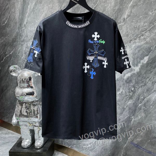 抜群な楽チン感ある大定番 クロムハーツ CHROME HEARTSスーパーコピー 2026驚きの破格値安い NXZCHR069 半袖Tシャツ 2色可選