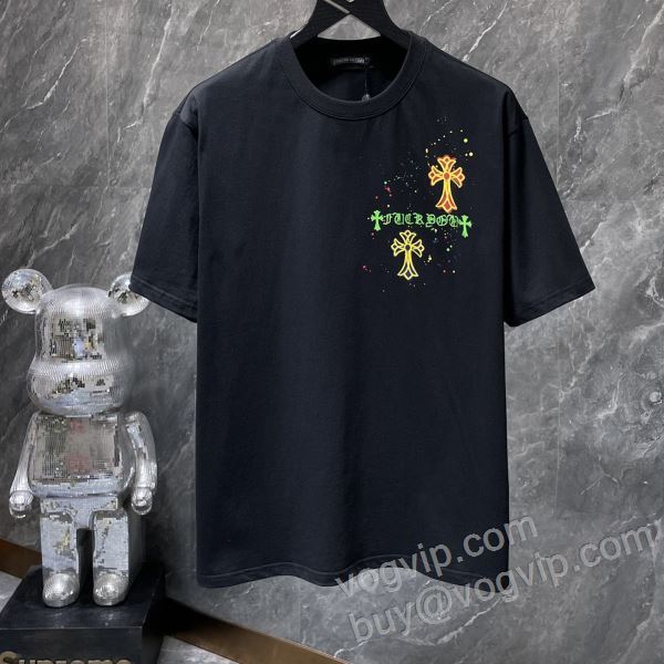 クロムハーツ 2026驚きの破格値安い NXZCHR072 半袖Tシャツ 2色可選 CHROME HEARTSブランド 偽物 通販 もっとも高い人気を誇る