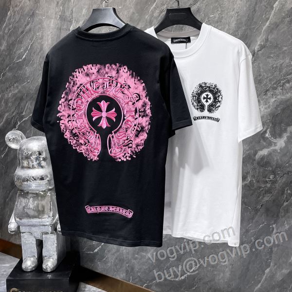 2026驚きの破格値最新作 クロムハーツ CHROME HEARTSコピーブランド NXZCHR074 半袖Tシャツ 2色可選 コーデ 知的なムードを演出