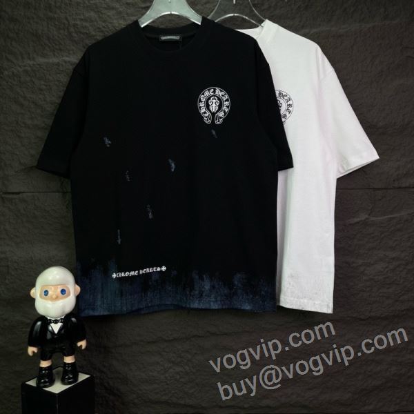 定番のアイテム クロムハーツ CHROME HEARTS NXZCHR079 半袖Tシャツ 2色可選 VOGブランドスーパーコピー 2026品質保証大人気