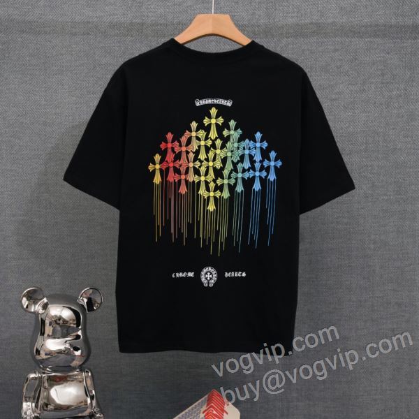 クロムハーツ 2026限定セール高品質 NXZCHR103 半袖Tシャツ 2色可選 CHROME HEARTSコピー 可愛く上品な雰囲気