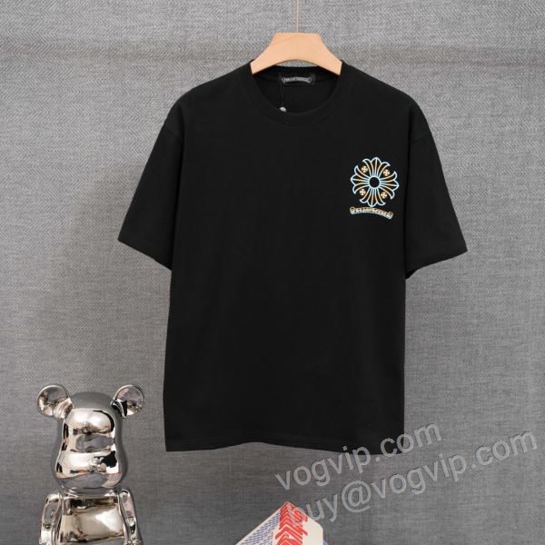 2026最安値セール クロムハーツ CHROME HEARTS NXZCHR113 半袖Tシャツ ★安心★追跡付  2色可選 スーパーコピー