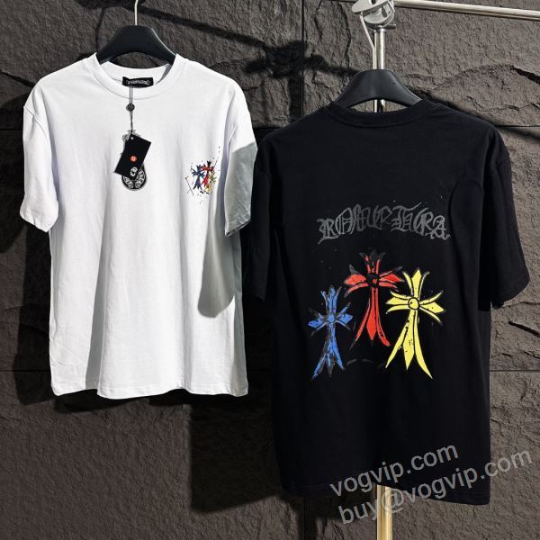 クロムハーツ ブランドコピー 2026年モデル入荷 NXZCHR115 半袖Tシャツ 2色可選 最安値に挑戦