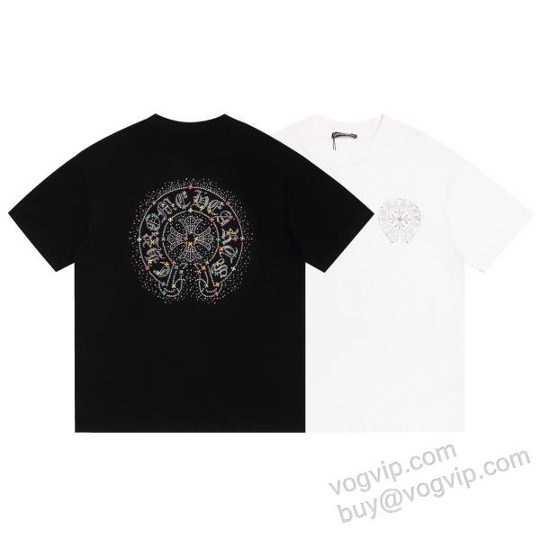 2026最新入荷 クロムハーツ スーパーコピー 激安 NXZCHR120 個性的 半袖Tシャツ 2色可選