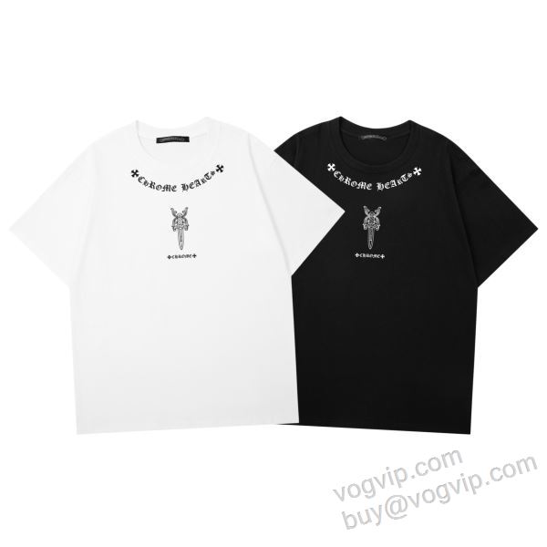 人気新品★超特価★ クロムハーツ CHROME HEARTSスーパーコピー 2026HOT品質保証 NXZCHR127 半袖Tシャツ 2色可選