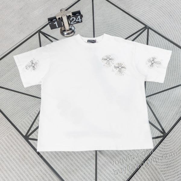 2026お得人気セール クロムハーツ CHROME HEARTSコピーブランド NXZCHR132 半袖Tシャツ 2色可選 人気ブランド