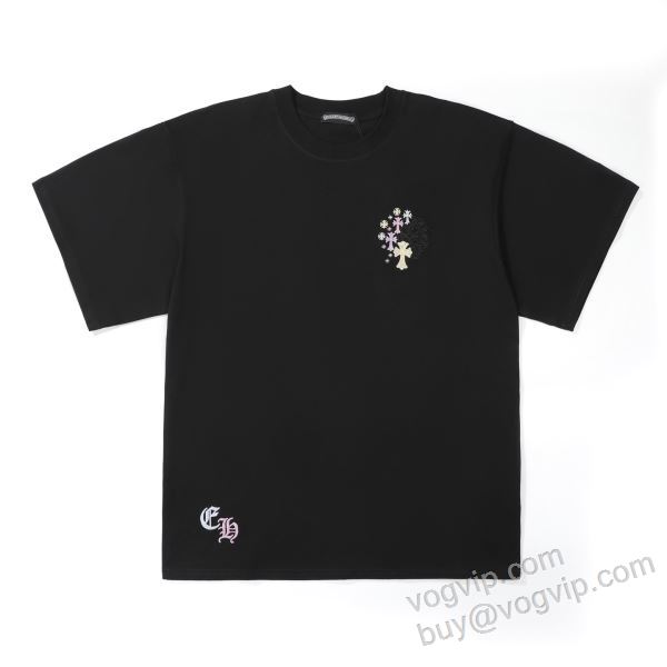 海外セレブ愛用 クロムハーツ CHROME HEARTS偽物ブランド NXZCHR133 半袖Tシャツ 2色可選 2026お得人気セール