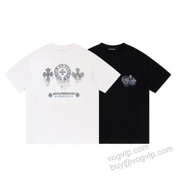 上品な輝きを放つ形 クロムハーツ ブランドコピー NXZCHR137 半袖Tシャツ 2色可選 2026爆買い豊富な