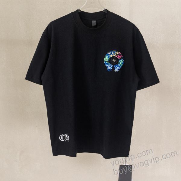 クロムハーツ コピー 2026超激得格安 NXZCHR139 半袖Tシャツ 2色可選 お洒落に魅せる