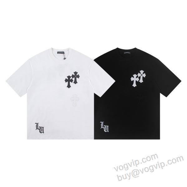 おしゃれに絶大な人気の クロムハーツ CHROME HEARTSスーパーコピー 激安 NXZCHR153 半袖Tシャツ 2色可選 2026激安大特価爆買い