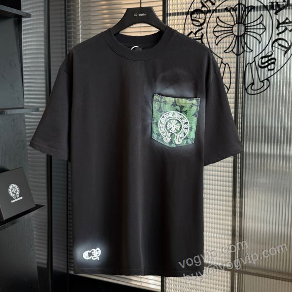 2026数量限定100%新品 クロムハーツ ブランドスーパーコピー 韓国の人気 NXZCHR168 半袖Tシャツ