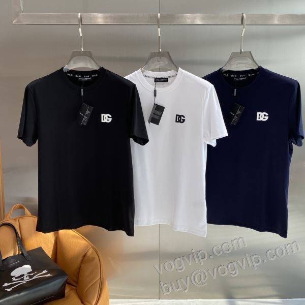 2026春夏季超人気 ドルチェ＆ガッバーナ Dolce&Gabbanaブランド 偽物 通販 大絶賛の履き心地! NXZDG016 半袖Tシャツ 3色可選
